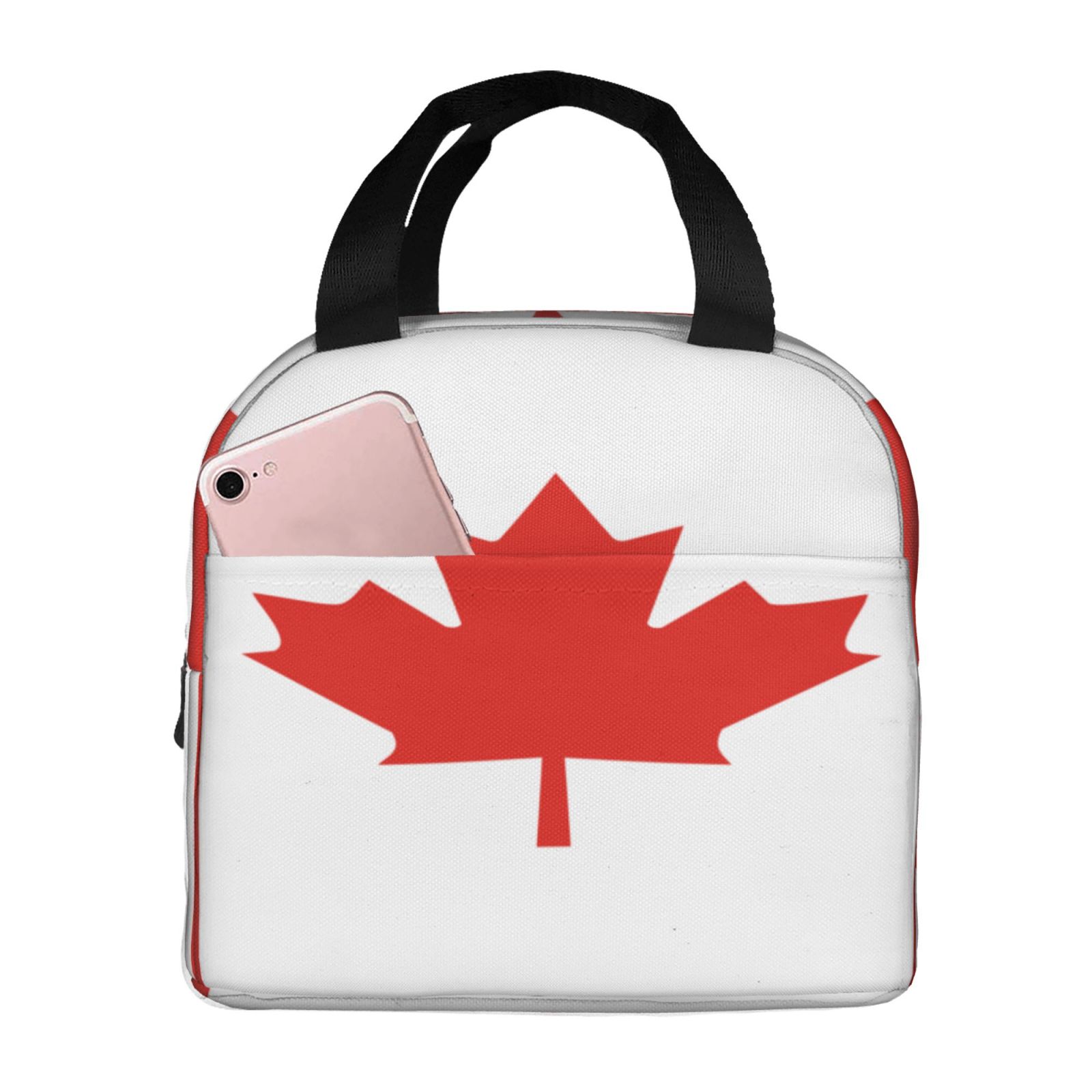 Women Bags Canada - Flag of Canada Pattern Lunch Bag