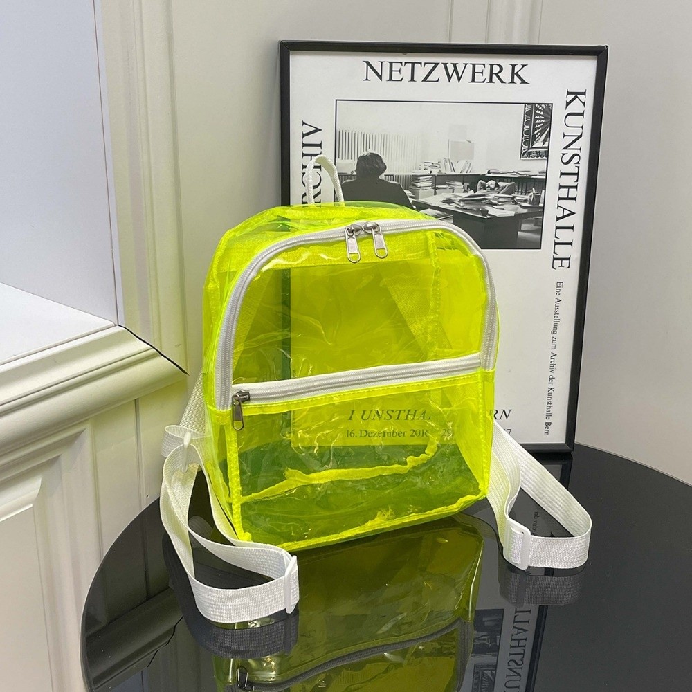 Jelly Bag Clear Pvc - Clear PVC Transparent Backpack Multifunctional Pockets