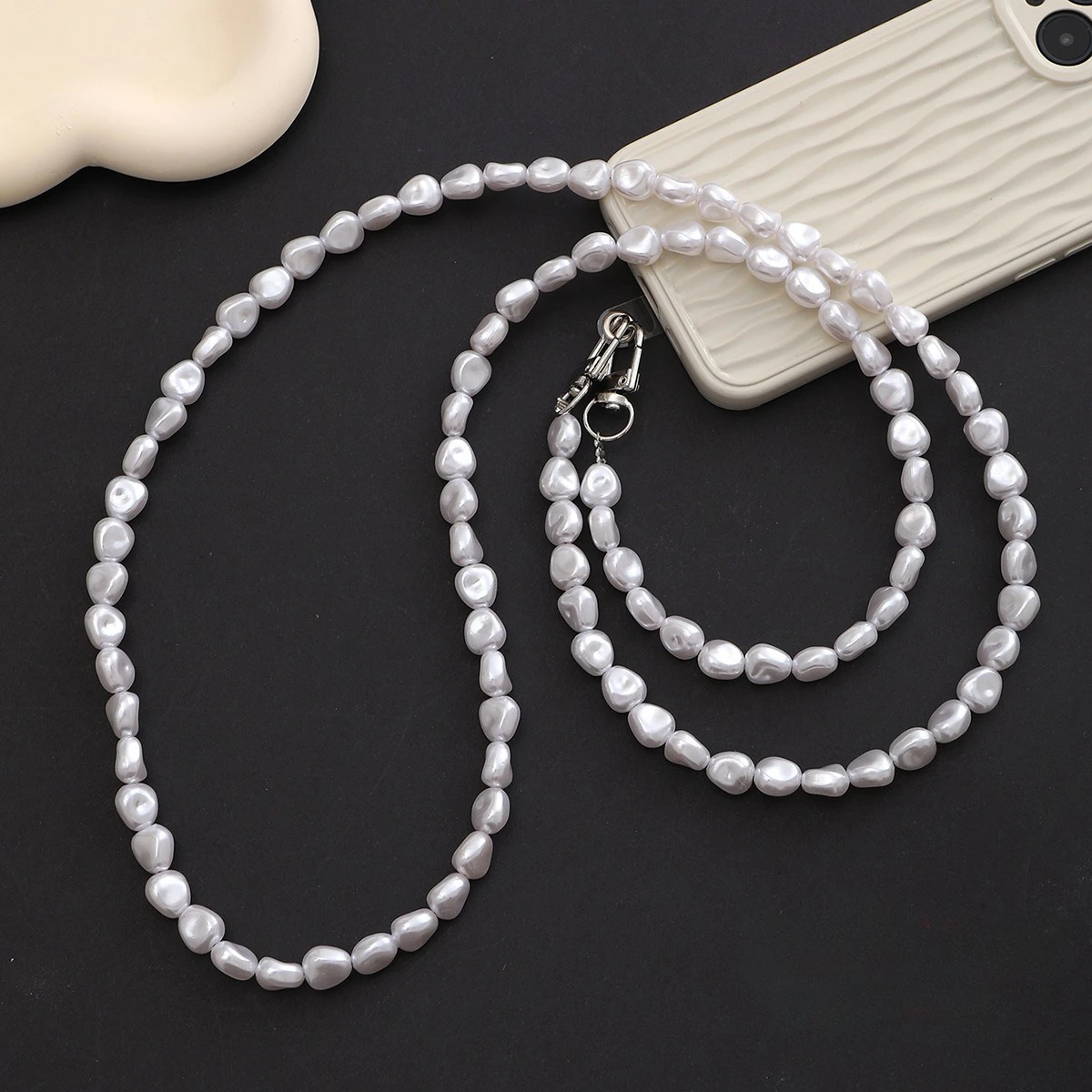 Women Bags Luxury - Mobile Phone Lanyard Luxury Pearl Bead