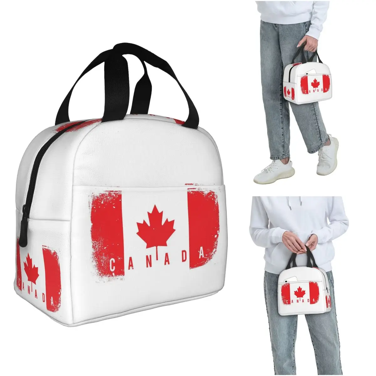 Women Bags Canada - Canada Flag Insulated Lunch Bag for