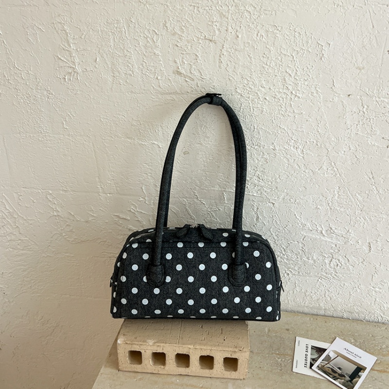Women Bags New - 2026 New Polka Dot Mini Boston