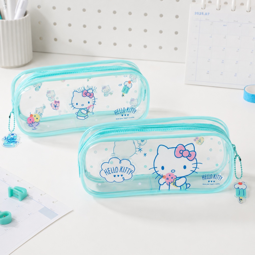 Jelly Bag Clear Pvc - Hello Kitty Sanrio Genuine Jelly Pencil