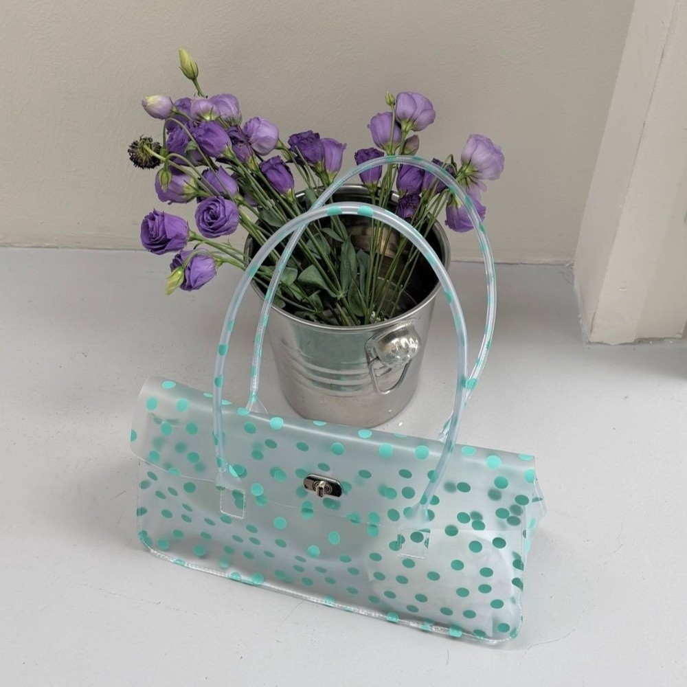 Jelly Bag Clear Pvc - Cute Sweet Clear PVC Jelly Shoulder