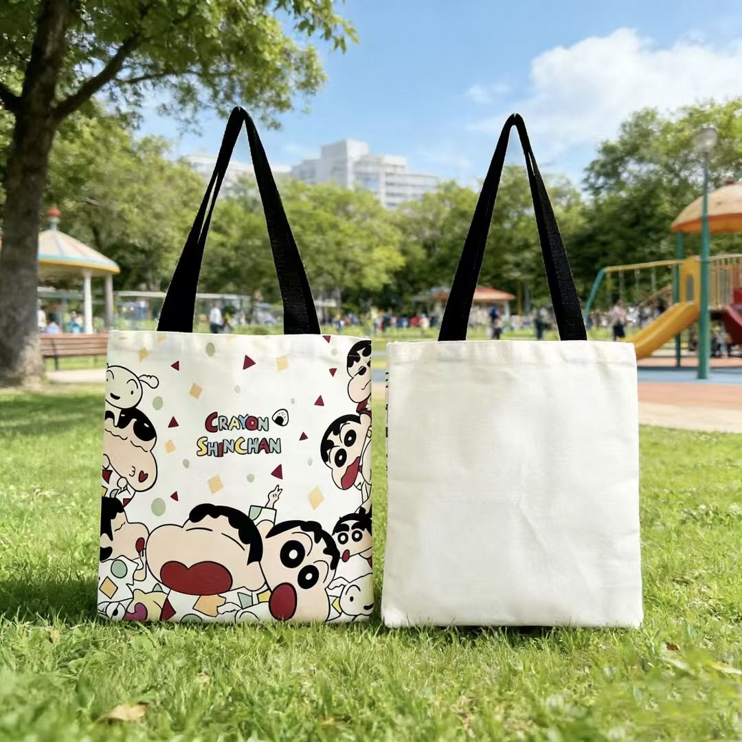 Women Bags Daily Use - 2026 New Crayon Shin-chan Canvas Tote