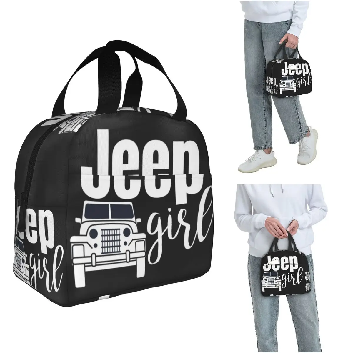 Women'S Jeep Bags - Jeep Girl Insulated Lunch Bag for