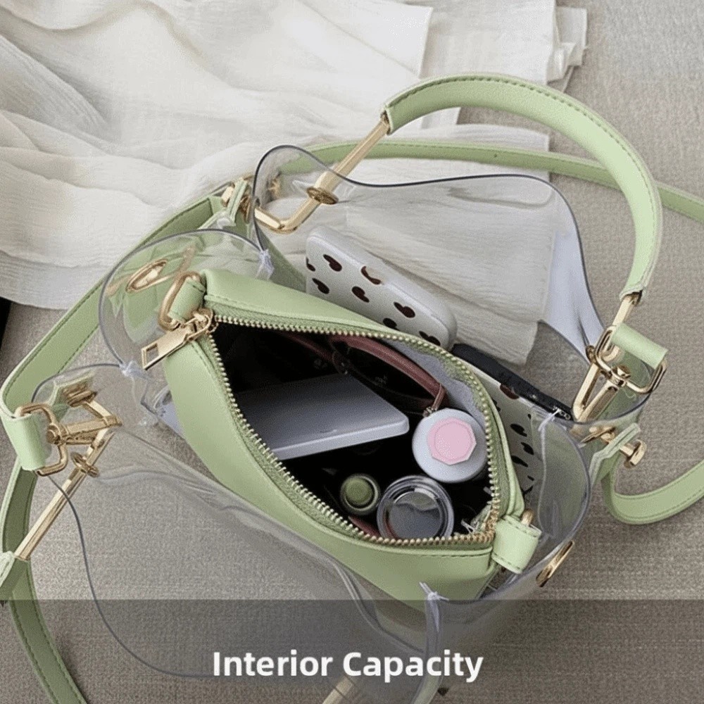 Candy Color Composite Clear Ba - Jelly Bag Clear Pvc ulasan dan harga