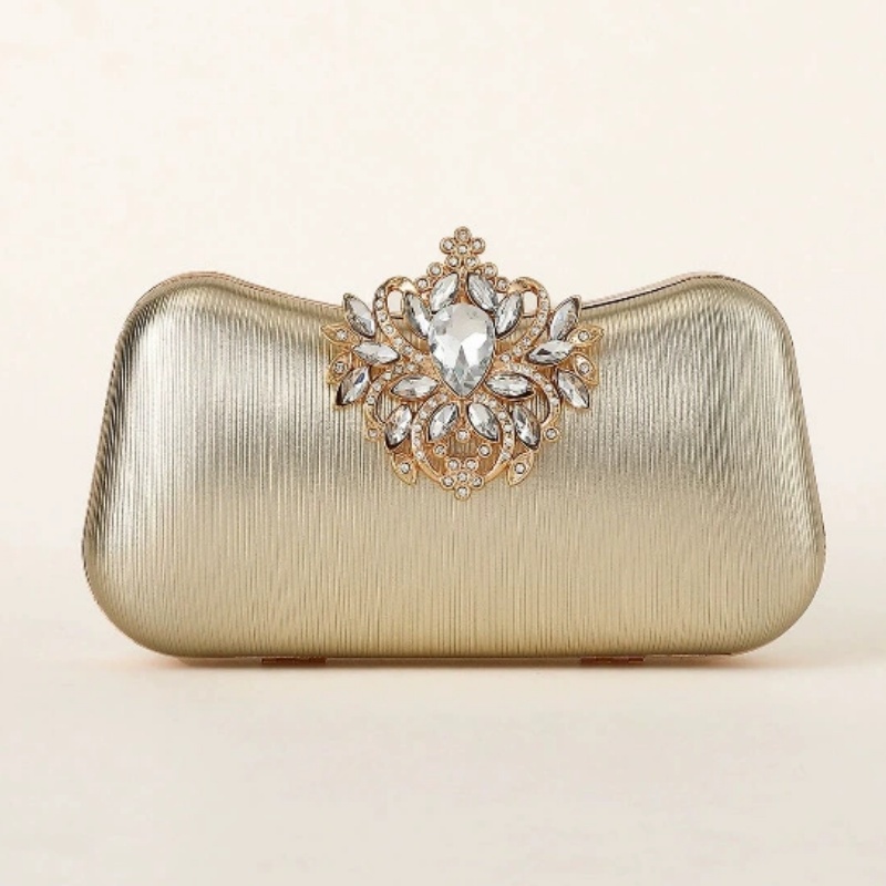 Dark Green Velvet Clutch Bag L - Women Bags Gold ulasan dan harga