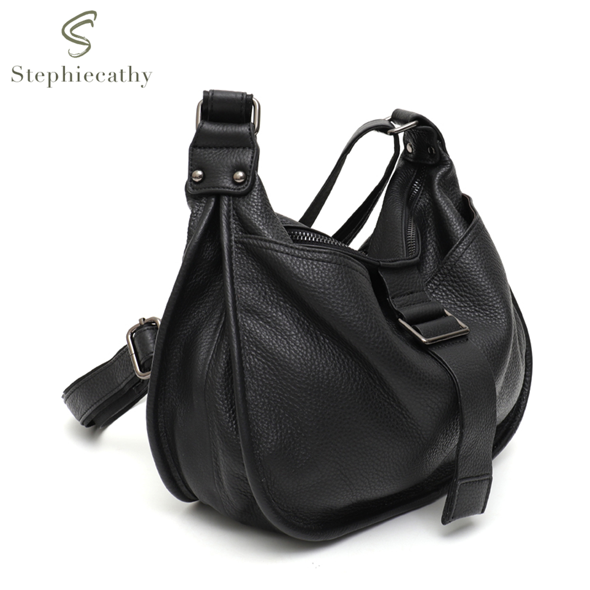Women Design Style Genuine Lea - Hobo Bag Slouchy ulasan dan harga