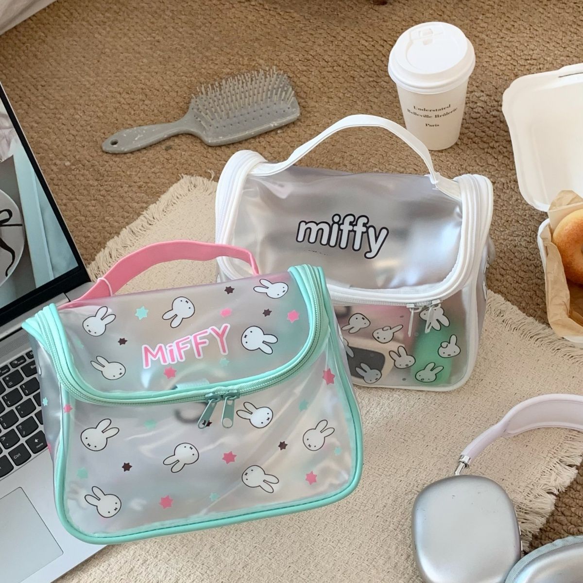 Miffy Cartoon Rabbit Print Cle - Jelly Bag Clear Pvc ulasan dan harga