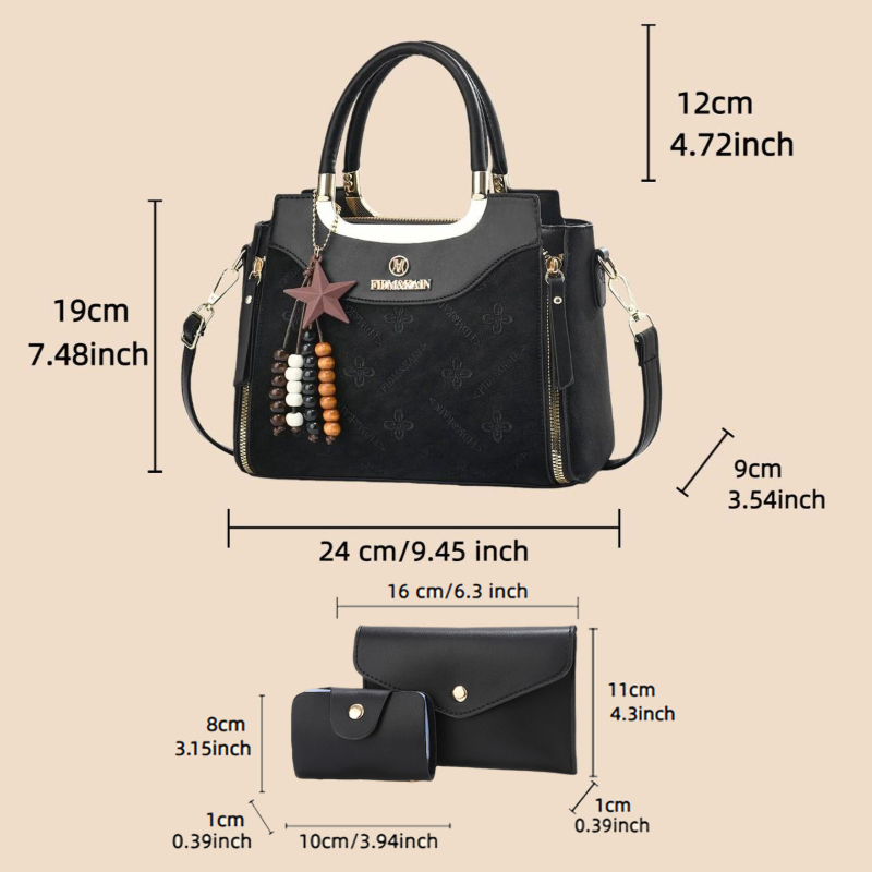 Stylish women's handbag, solid - Women Bags Luxury ulasan dan harga