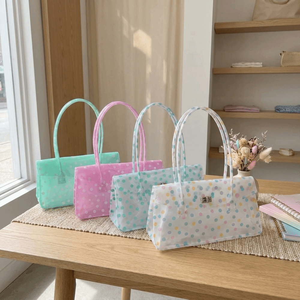 Cute Sweet Clear PVC Jelly Sho - Jelly Bag Clear Pvc ulasan dan harga