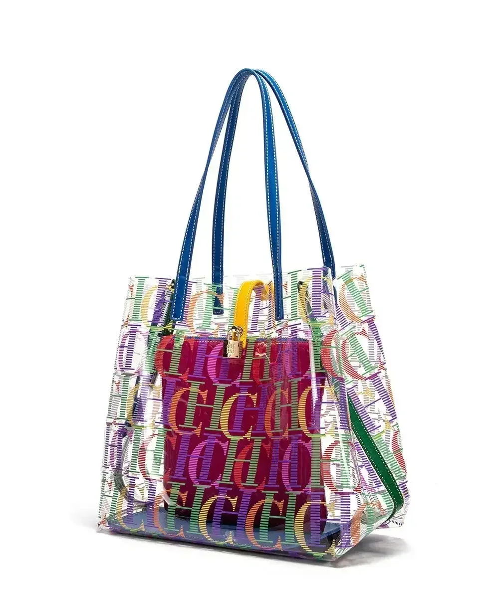 CH Jelly Tote Bag Clear PVC Wo - Jelly Bag Clear Pvc ulasan dan harga