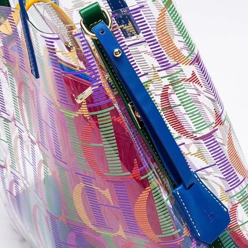 CH Jelly Tote Bag Clear PVC Wo - Jelly Bag Clear Pvc ulasan dan harga