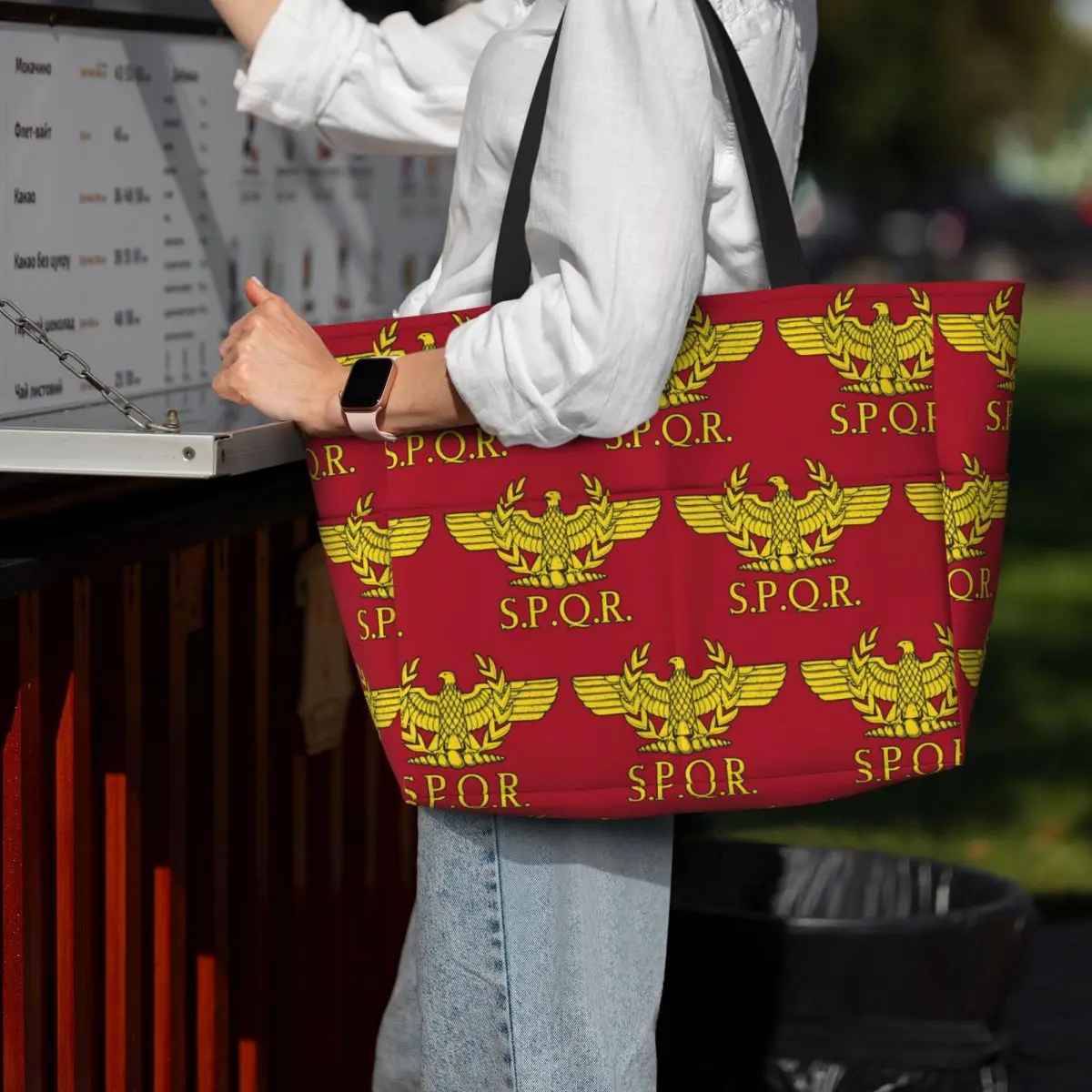 Rome SPQR Roman Beach Tote Bag - Women Bags Rome ulasan dan harga