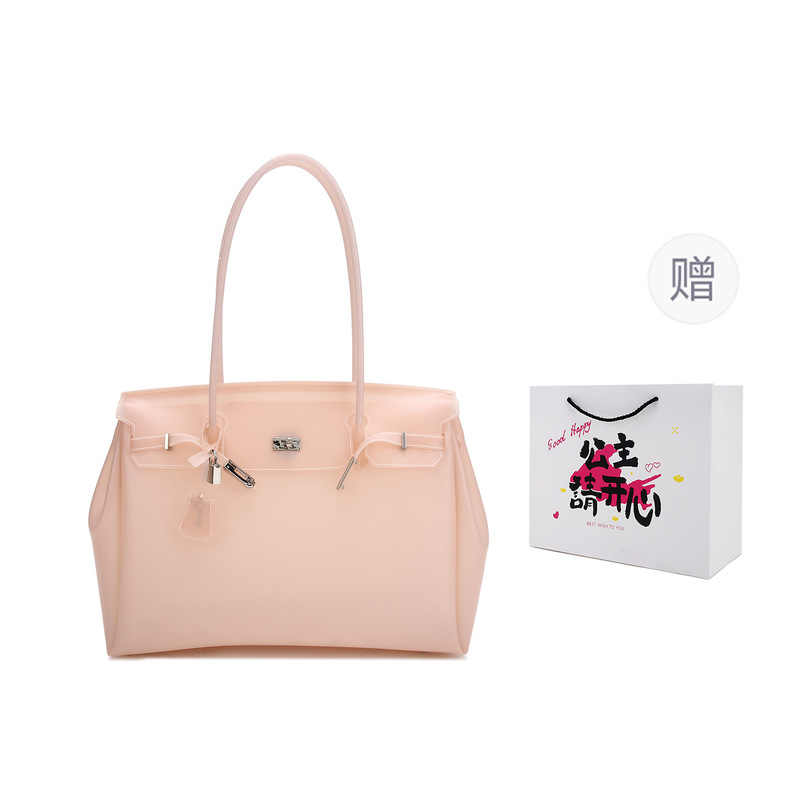 Polka‑dot Clear PVC Tote Bag W - Jelly Bag Clear Pvc ulasan dan harga