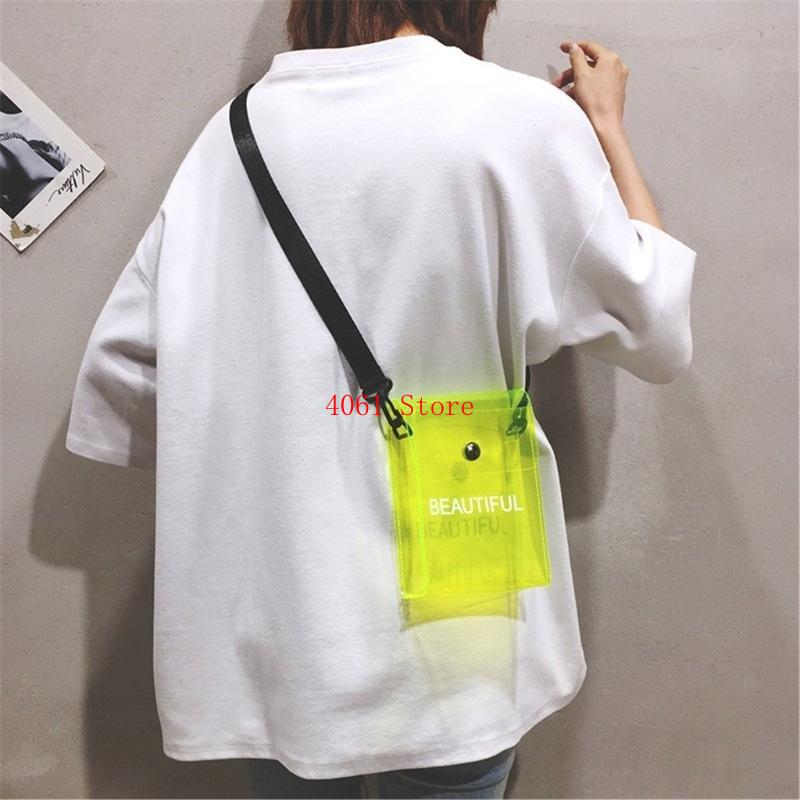 Clear Crossbody Bag Candy Colo - Jelly Bag Clear Pvc ulasan dan harga