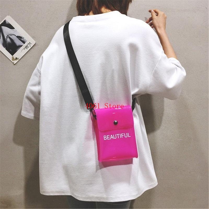Clear Crossbody Bag Candy Colo - Jelly Bag Clear Pvc ulasan dan harga