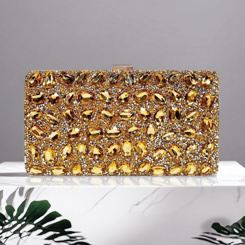 Gold Metal Handle Fashion Wome - Women Bags Gold ulasan dan harga