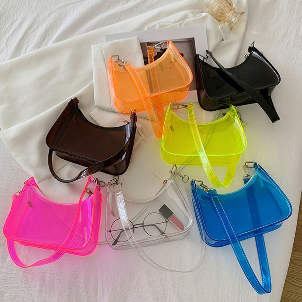 Fashion Jelly Color PVC Transp - Jelly Bag Clear Pvc ulasan dan harga