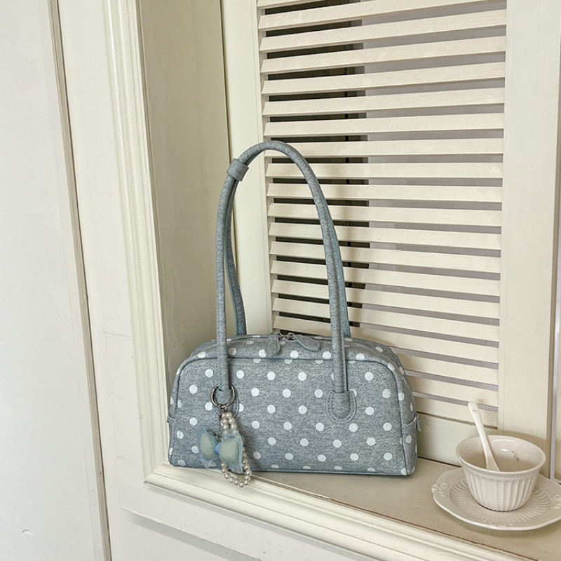 2026 New Polka Dot Mini Boston - Women Bags New ulasan dan harga