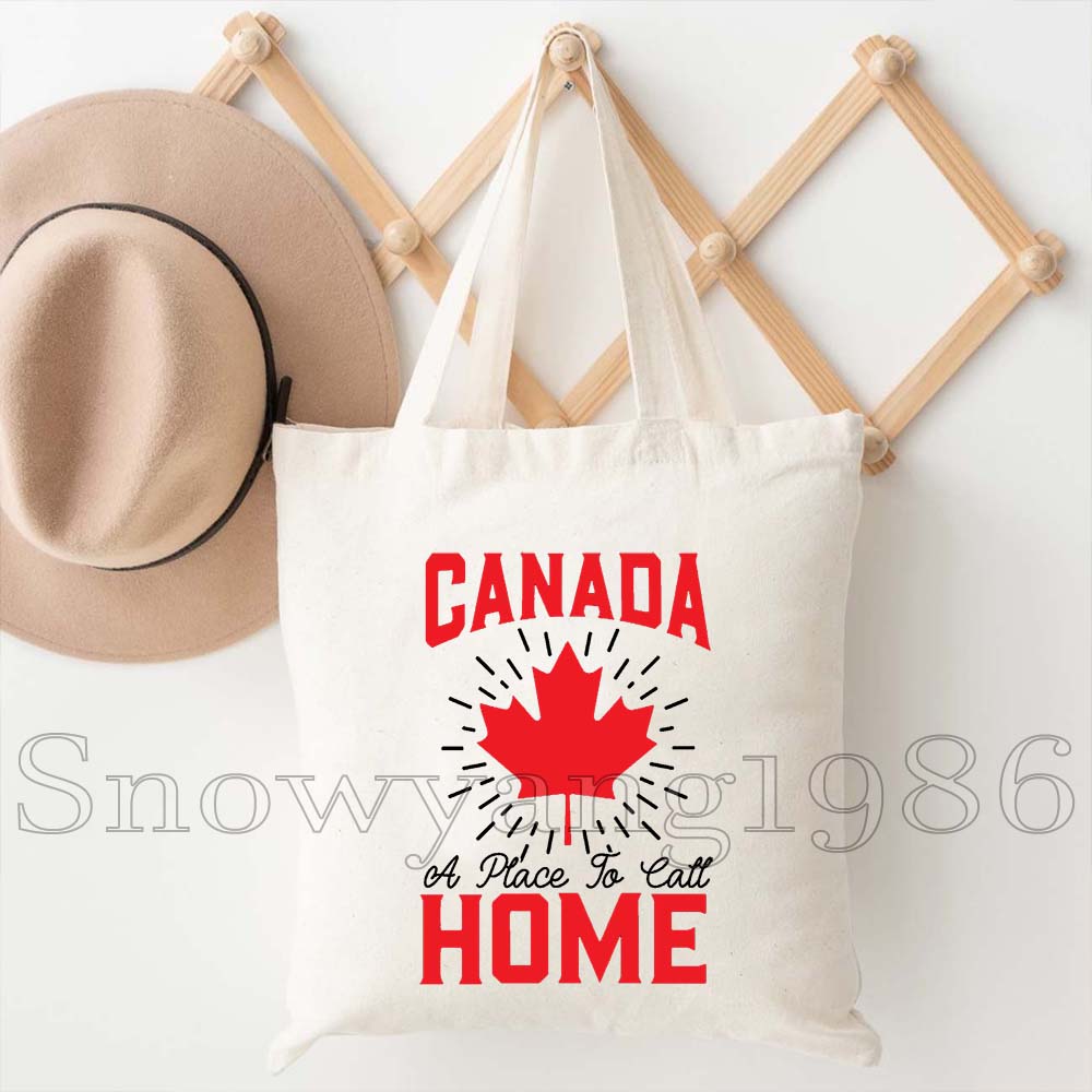 Canada Map Flag Happy Canadian - Women Bags Canada ulasan dan harga