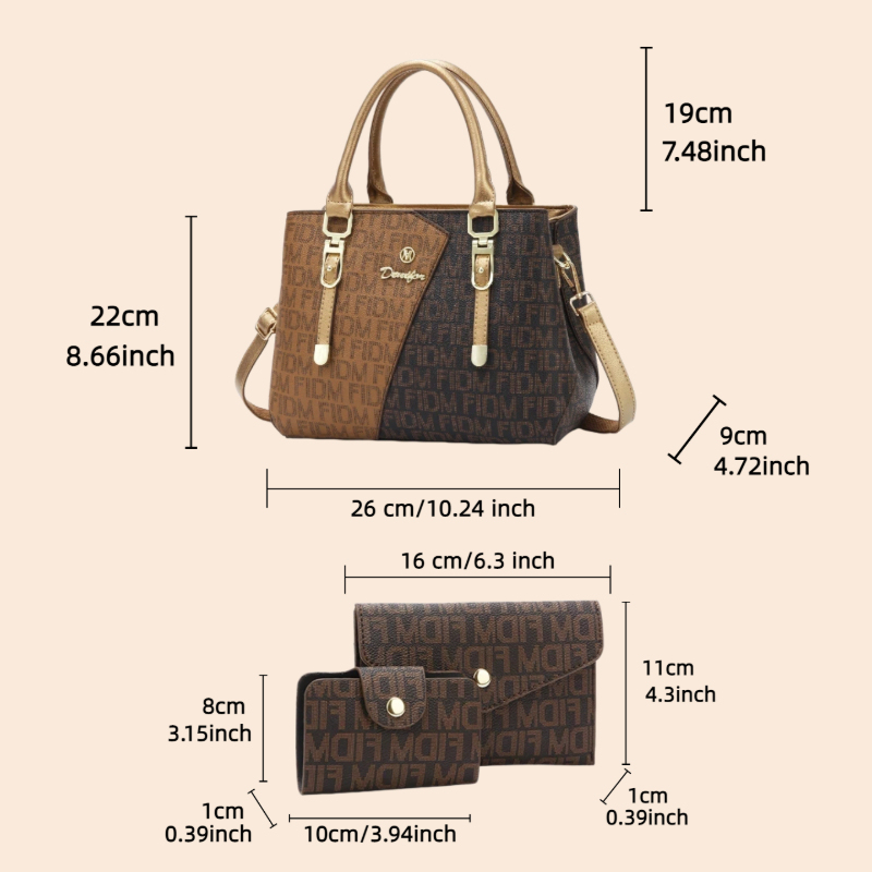 3-piece women's bag set, luxur - Women Bags Daily Use ulasan dan harga