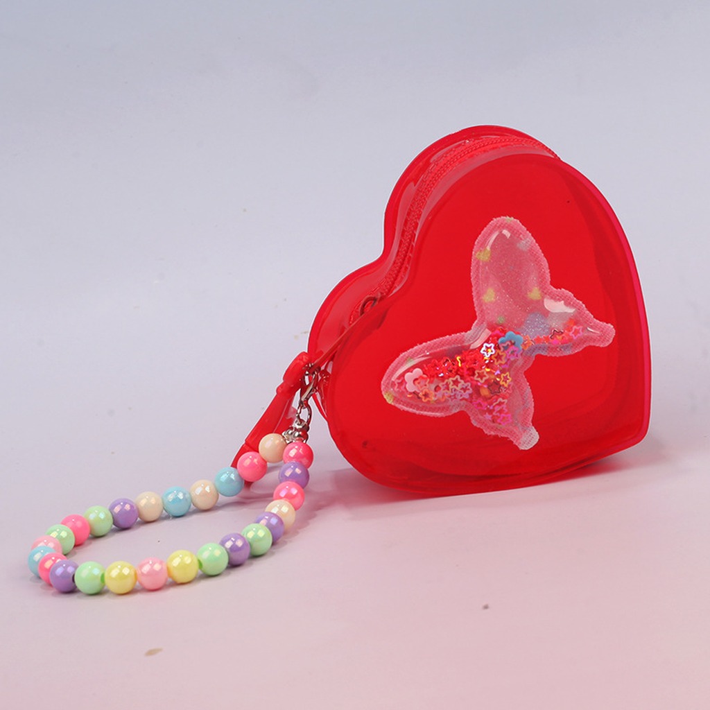 Butterfly Coin Purse Clear Sma - Jelly Bag Clear Pvc ulasan dan harga