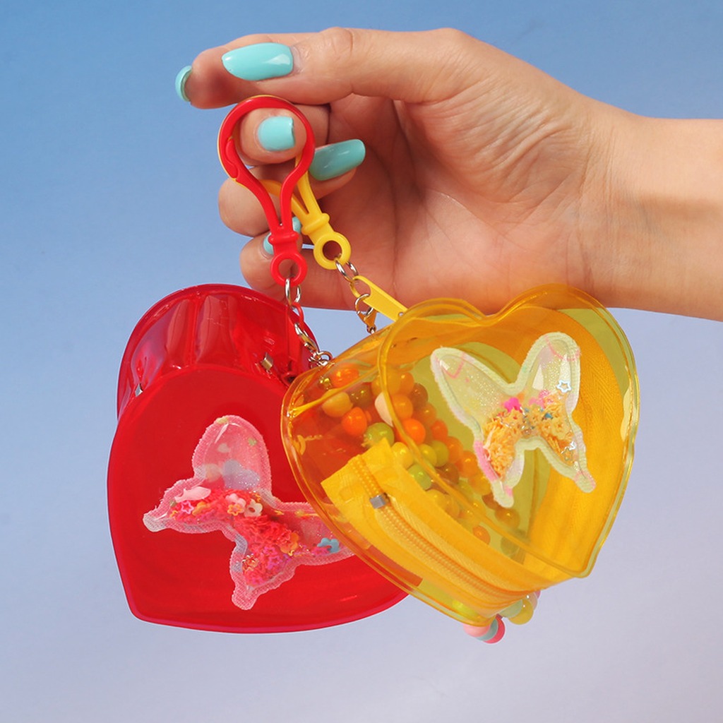 Butterfly Coin Purse Clear Sma - Jelly Bag Clear Pvc ulasan dan harga