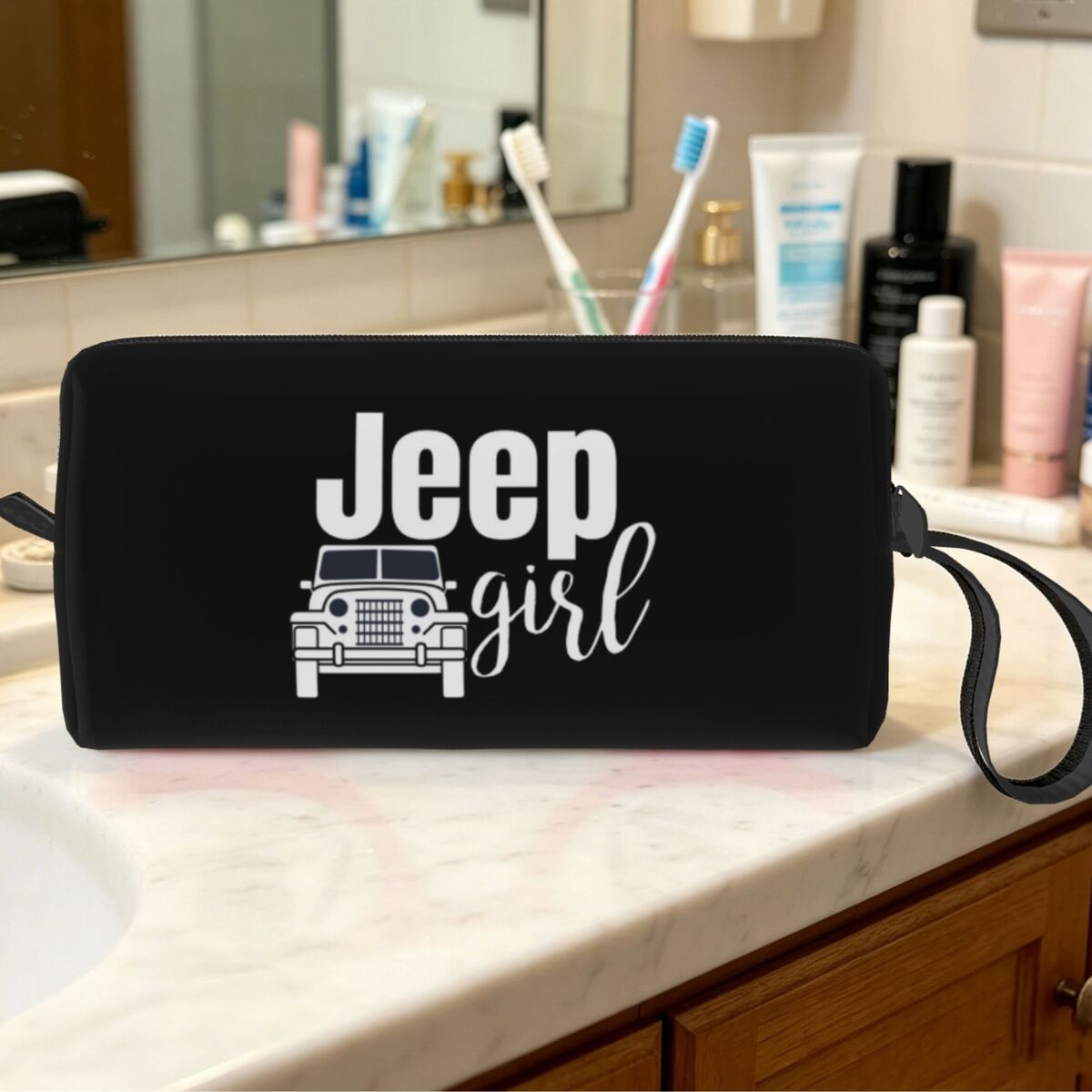 Jeep Girl Makeup Bag Cosmetic  - Women'S Jeep Bags ulasan dan harga