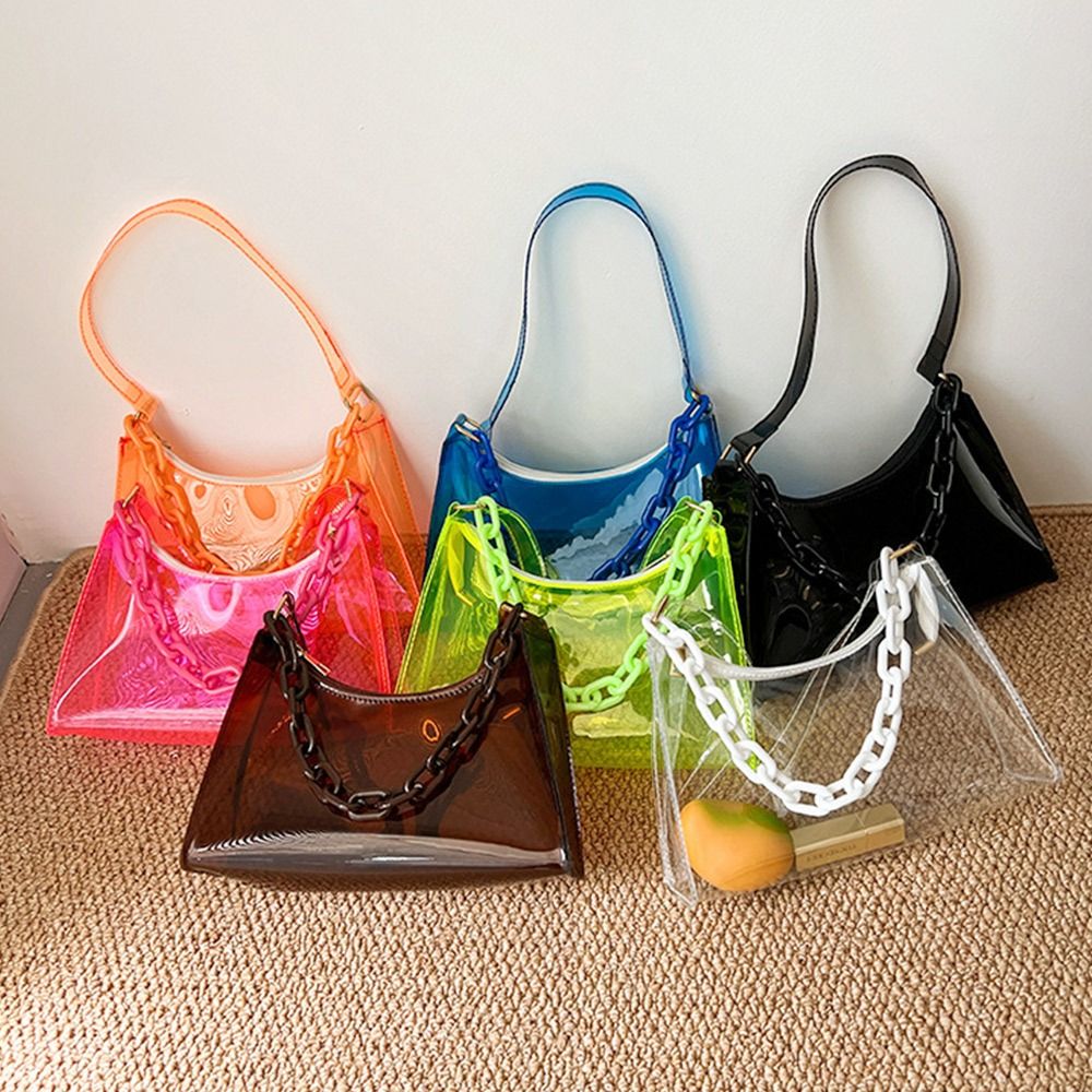 Fashion Ladies Jelly Bags PVC  - Jelly Bag Clear Pvc ulasan dan harga