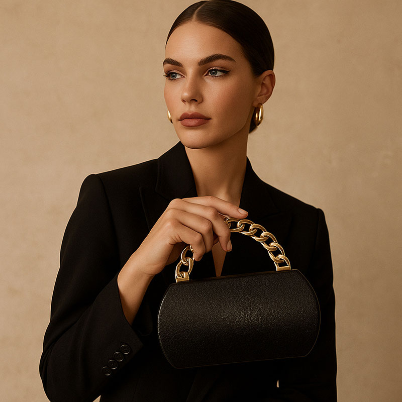 Luxury Gold Metal Buckle Box C - Women Bags Gold ulasan dan harga