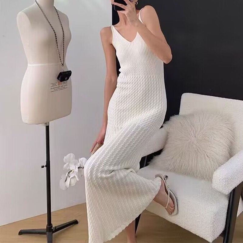 Strap Knitted Dress Summer New - Women'S Bags New Look ulasan dan harga