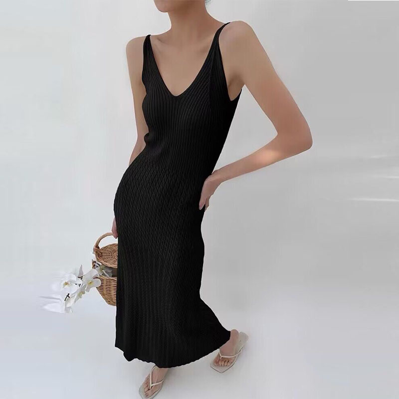 Strap Knitted Dress Summer New - Women'S Bags New Look ulasan dan harga
