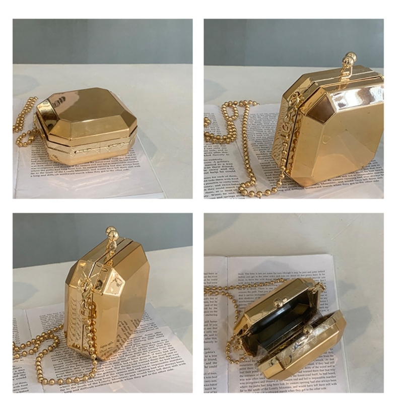 Mini Luxury Gold Party Evening - Women Bags Luxury ulasan dan harga