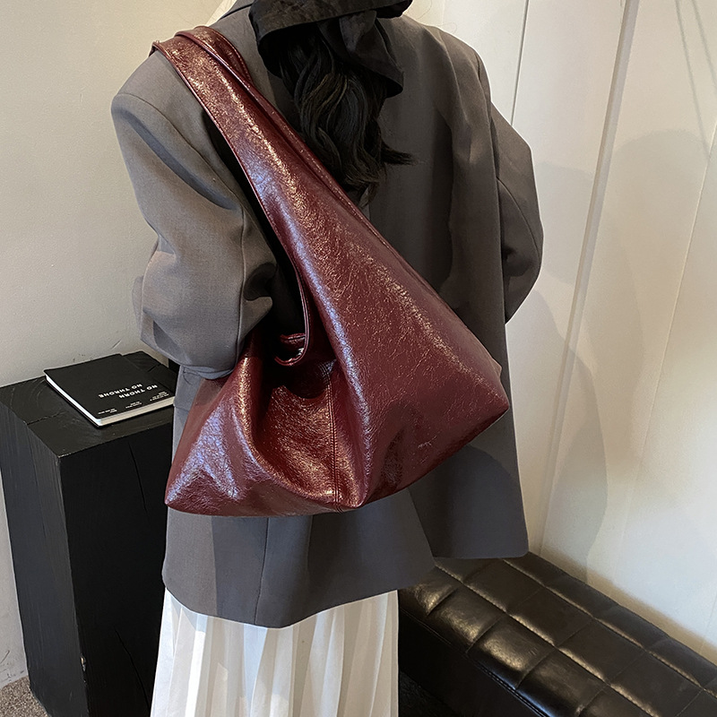Women Slouchy Hobo Tote Bag Br - Hobo Bag Slouchy ulasan dan harga