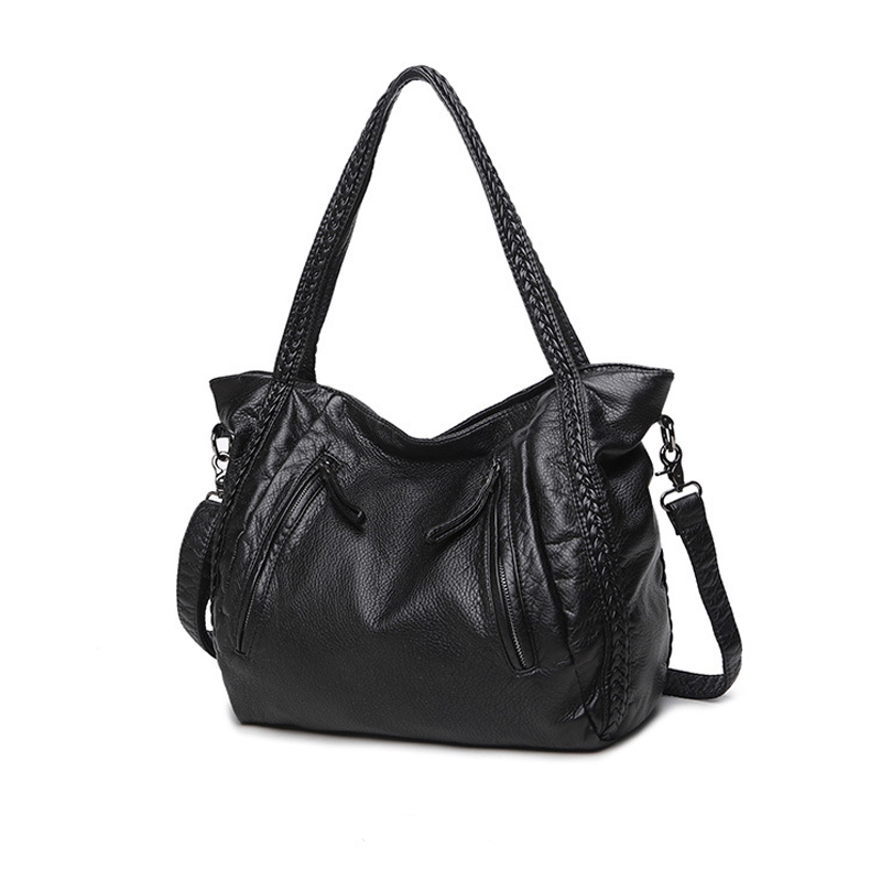 SHELKSBAG Black Soft Leather S - Hobo Bag Slouchy ulasan dan harga