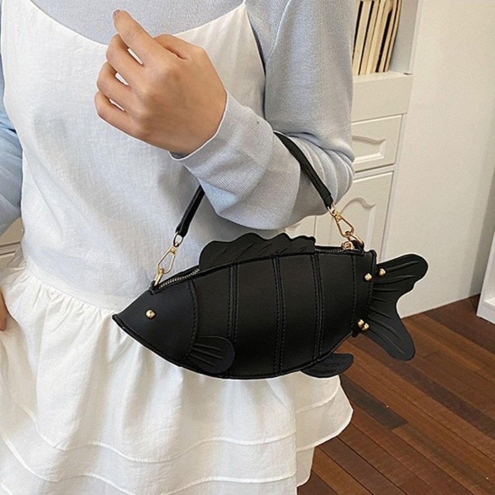 Creative Simulation Fish Shape - Hobo Bag Slouchy ulasan dan harga