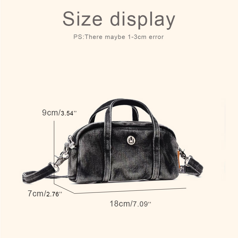 Korean Casual Mini Denim Box B - Women Bags Luxury ulasan dan harga