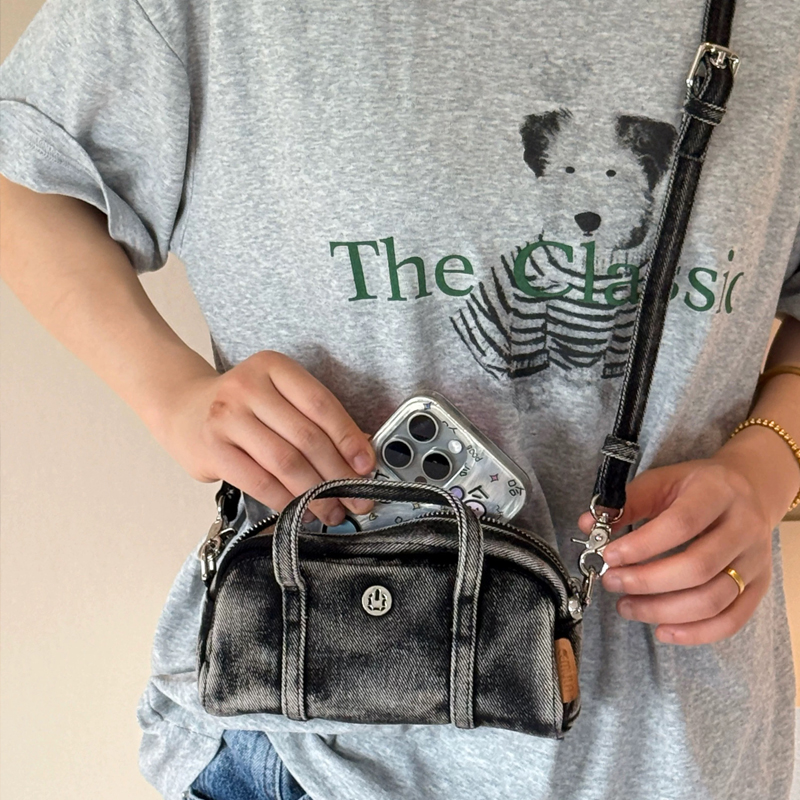 Korean Casual Mini Denim Box B - Women Bags Luxury ulasan dan harga