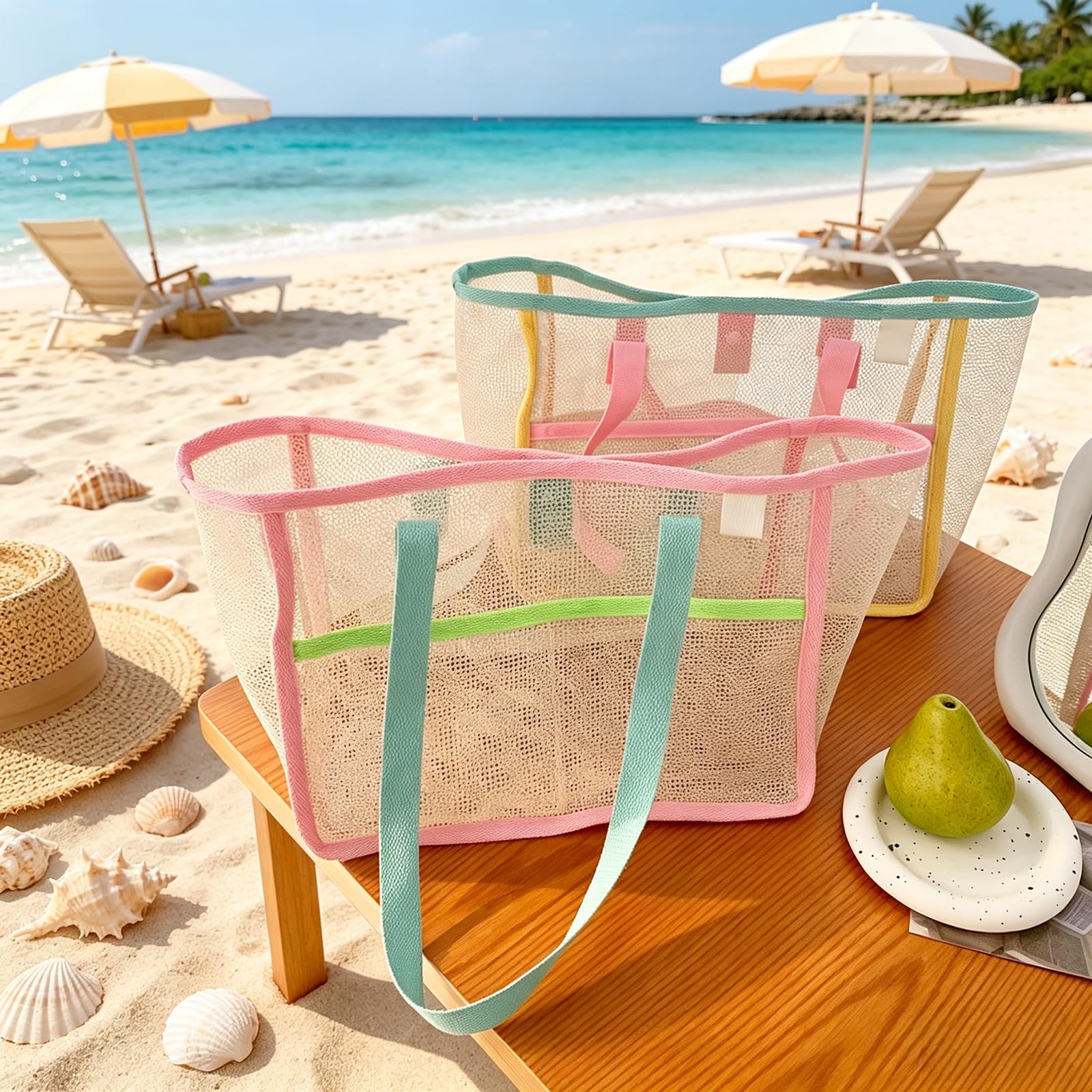Beach Bags for Women Colorful  - Women Bags Daily Use ulasan dan harga