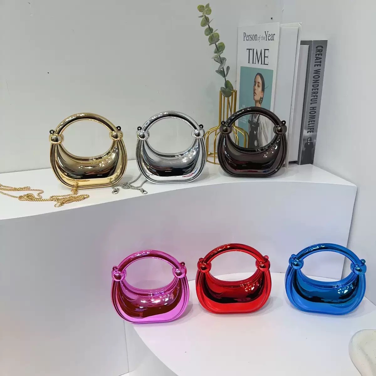 Mini Golden Evening Bag Purses - Women Bags Daily Use ulasan dan harga