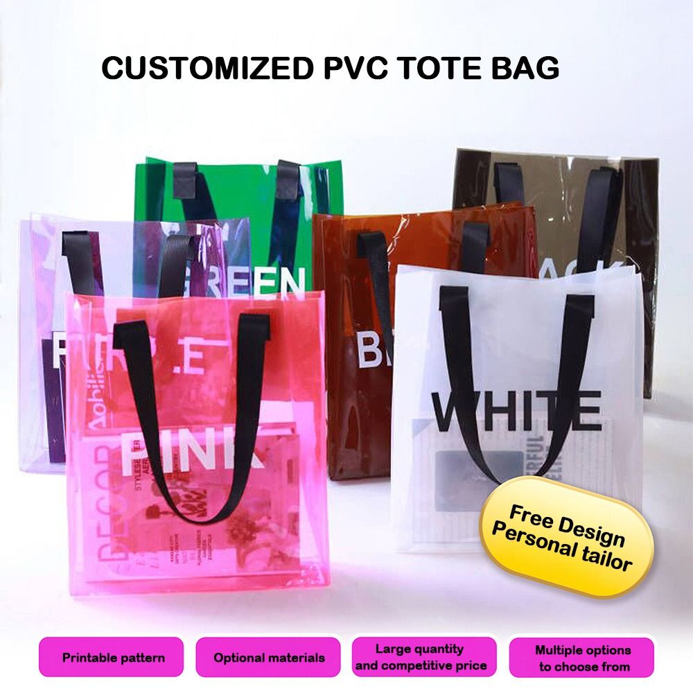 Transparent Tote Bag Portable  - Jelly Bag Clear Pvc ulasan dan harga