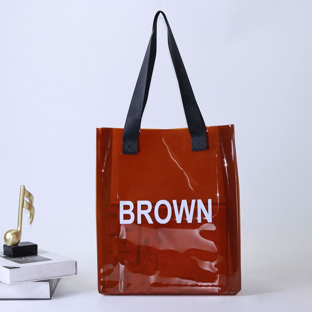 Transparent Tote Bag Portable  - Jelly Bag Clear Pvc ulasan dan harga