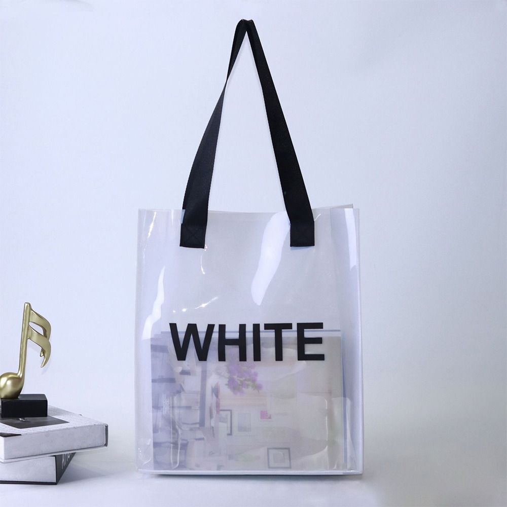 Transparent Tote Bag Portable  - Jelly Bag Clear Pvc ulasan dan harga