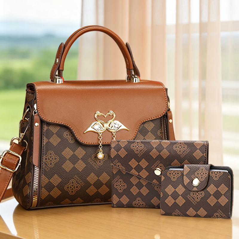3-piece women's bag set, light - Women Bags Luxury ulasan dan harga