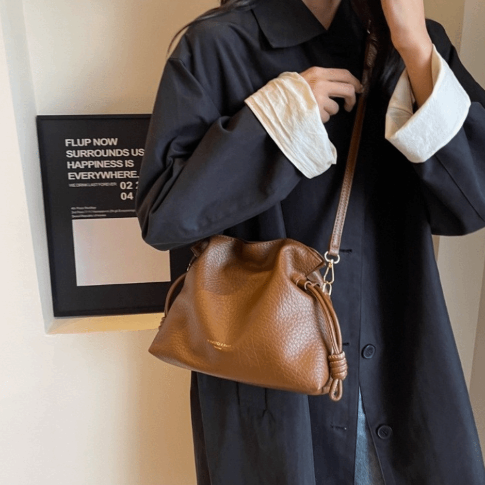Soft PU Leather Slouchy‌ Shoul - Hobo Bag Slouchy ulasan dan harga