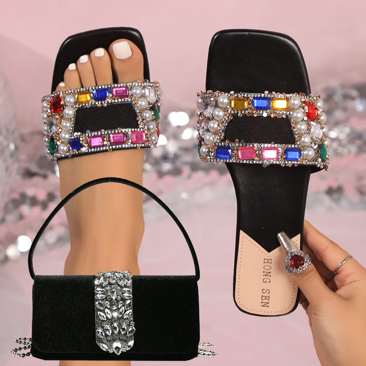 Colorful Flat Slippers For Wom - Women Bags 2026 ulasan dan harga