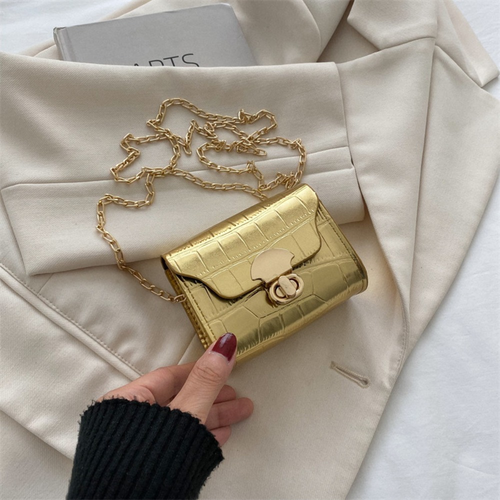 Mini Bag, Yellow and Gold Nich - Women Bags Gold ulasan dan harga