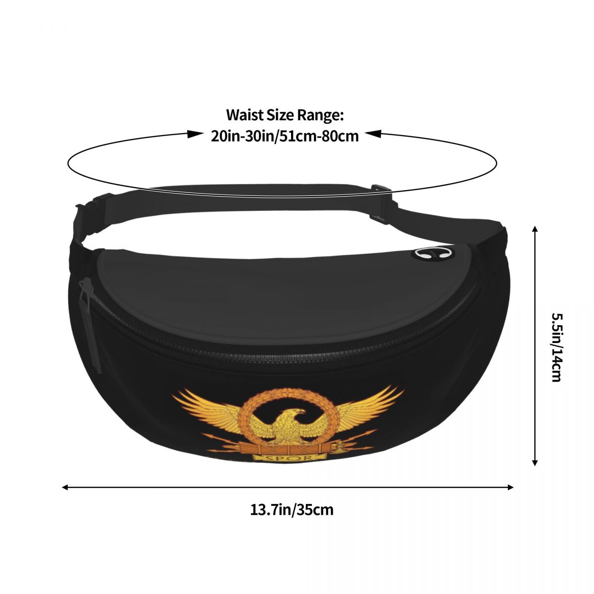 Rome SPQR Roman Fanny Pack Men - Women Bags Rome ulasan dan harga