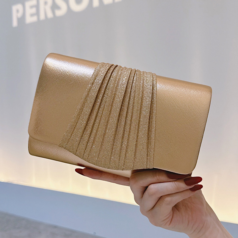 Golden Small Evening Clutch Ba - Women Bags Gold ulasan dan harga